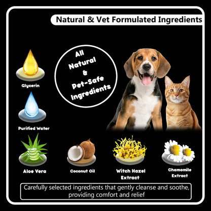 Hanu Ear Finger Wipes for Pets - Gentle Grooming & Ear Cleaning