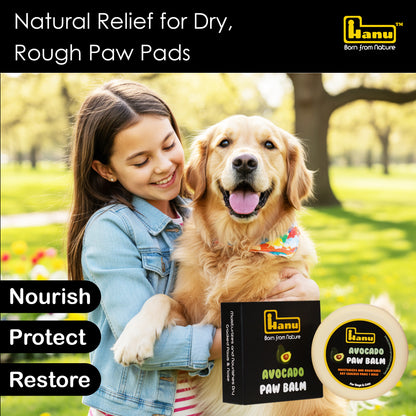 Hanu Avocado Paw Balm – Natural Protection & Soothing Relief for Dry, Cracked Paws