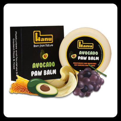 Hanu Avocado Paw Balm – Natural Protection & Soothing Relief for Dry, Cracked Paws