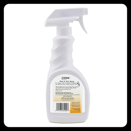 Zodiac Flea & Tick Spray for Dogs, Cats, Puppies & Kittens – 16 fl oz